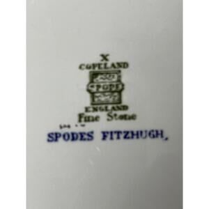 Vintage Copeland Spode Fitzhugh Blue 10" Salad Serving Bowl Fine Stone England